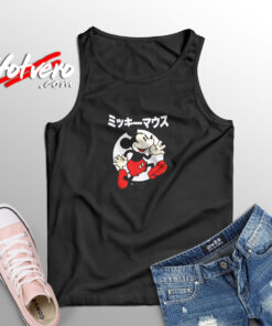 Disney Mickey Mouse And Friends Kanji Aesthetic Sleeveless Shirt