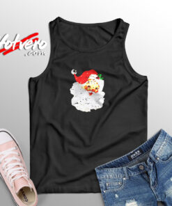 Distressed Vintage Santa Claus Aesthetic Sleeveless Shirt