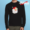 Distressed Vintage Santa Claus Long Sleeve T shirt