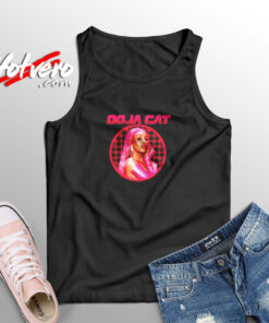 Doja Cat Laser Grid Portrait Aesthetic Sleeveless Shirt