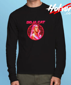 Doja Cat Laser Grid Portrait Long Sleeve T shirt