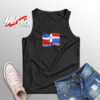 Dominican Republic Flag Distressed Pride Aesthetic Sleeveless Shirt