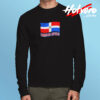 Dominican Republic Flag Distressed Pride Long Sleeve T shirt
