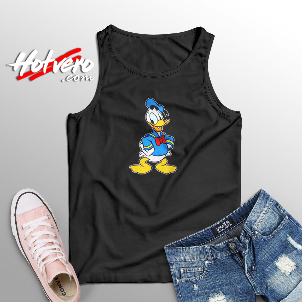 Donald Duck Cartoon Cute Aesthetic Sleeveless Shirt