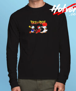 Donald Duck Trick Or Treat Long Sleeve T shirt