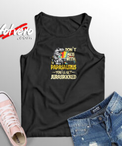 Don’t Mess With Papasaurus Aesthetic Sleeveless Shirt