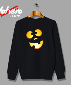 Dopey Halloween Pumpkin Jack O Lantern Face Urban Sweatshirt