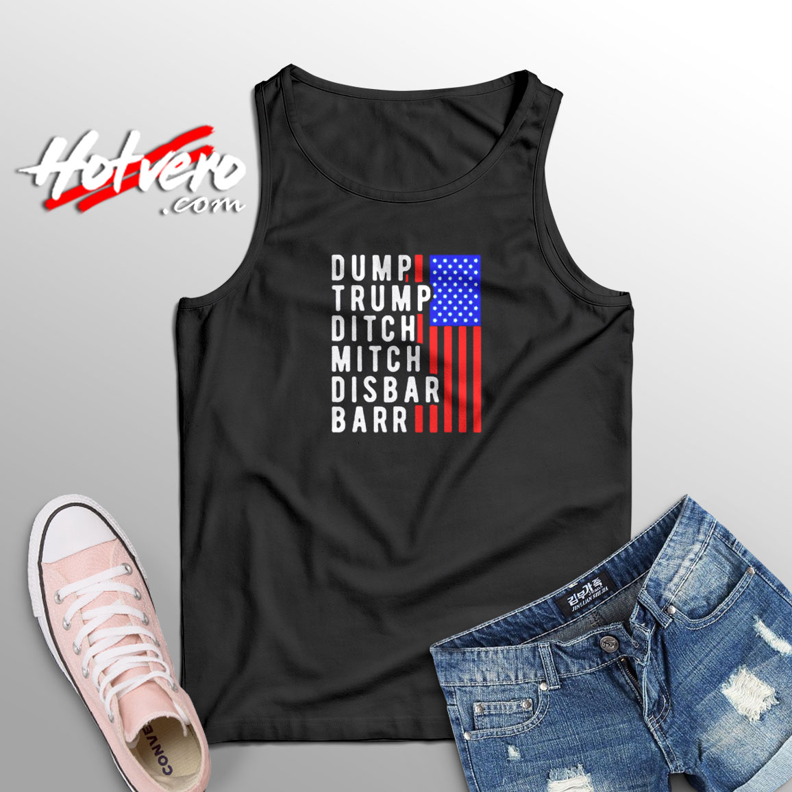 Dump Trump Ditch Mitch Disbar Barr Aesthetic Sleeveless Shirt