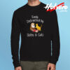 Easily Distracted By Sloths And Cats Long Sleeve T shirt