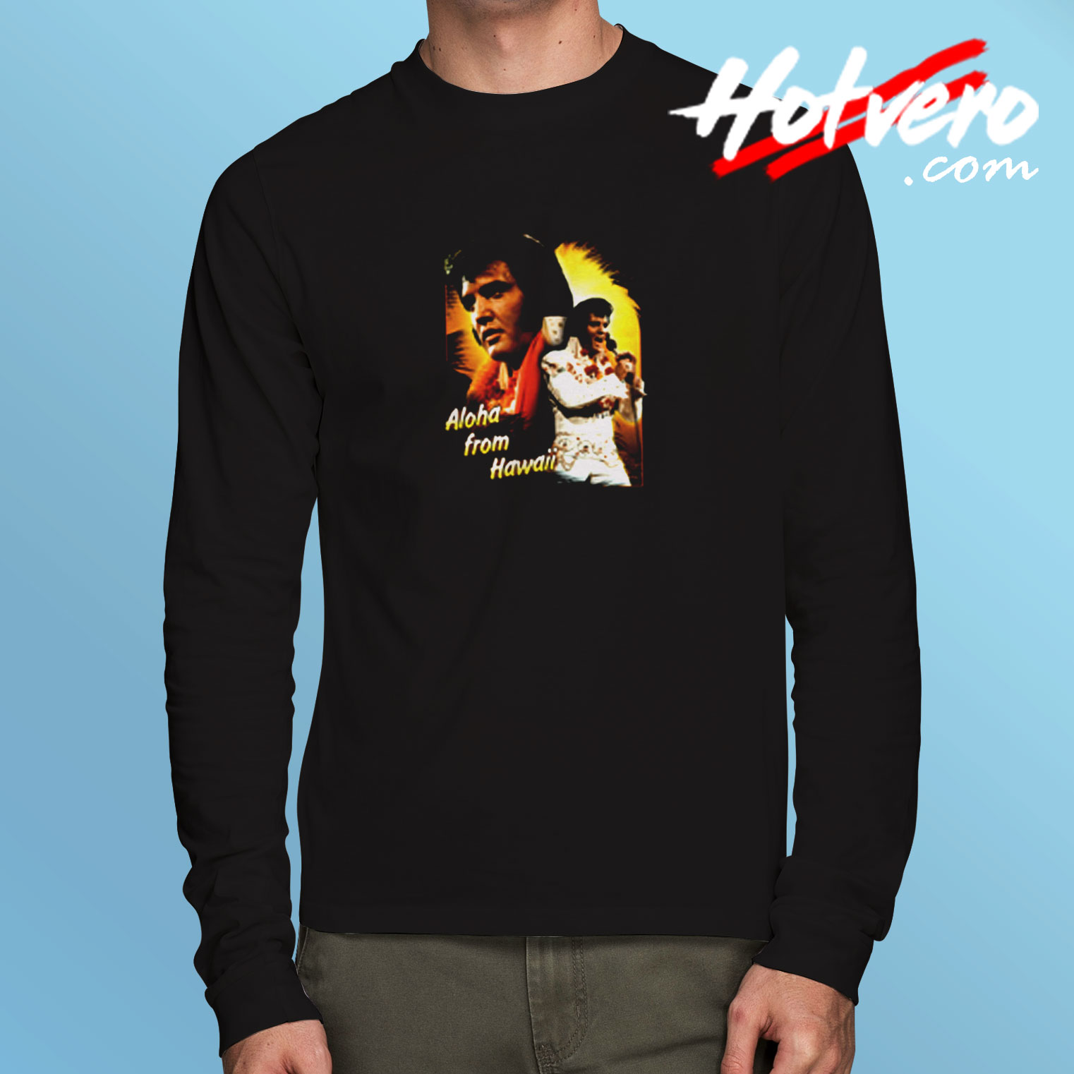 Elvis Presley Aloha From Hawaii Licensed Long Sleeve T shirt