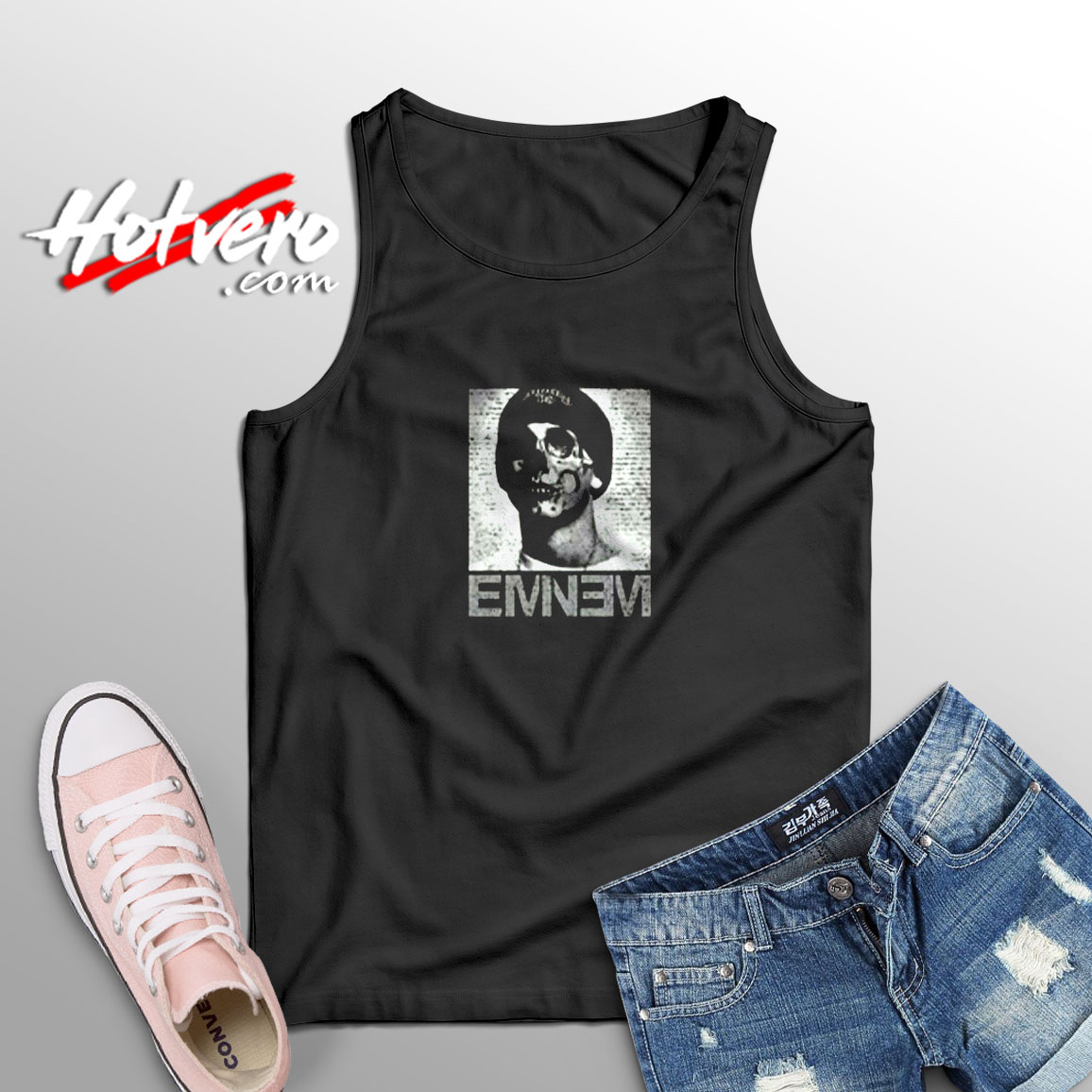 Eminem Horror Skull Face Rap God Aesthetic Sleeveless Shirt