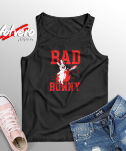 Evil Rabbit With Chain Saw Aesthetic Sleeveless Shirt