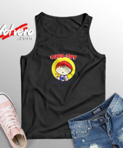 Family Guy X Child's Play Good Guy Chucky Stewie He Wants You Aesthetic Sleeveless Shirt