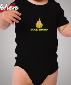 Feminist Middle Fingers Up Fuck Donald Cozy Baby Onesies
