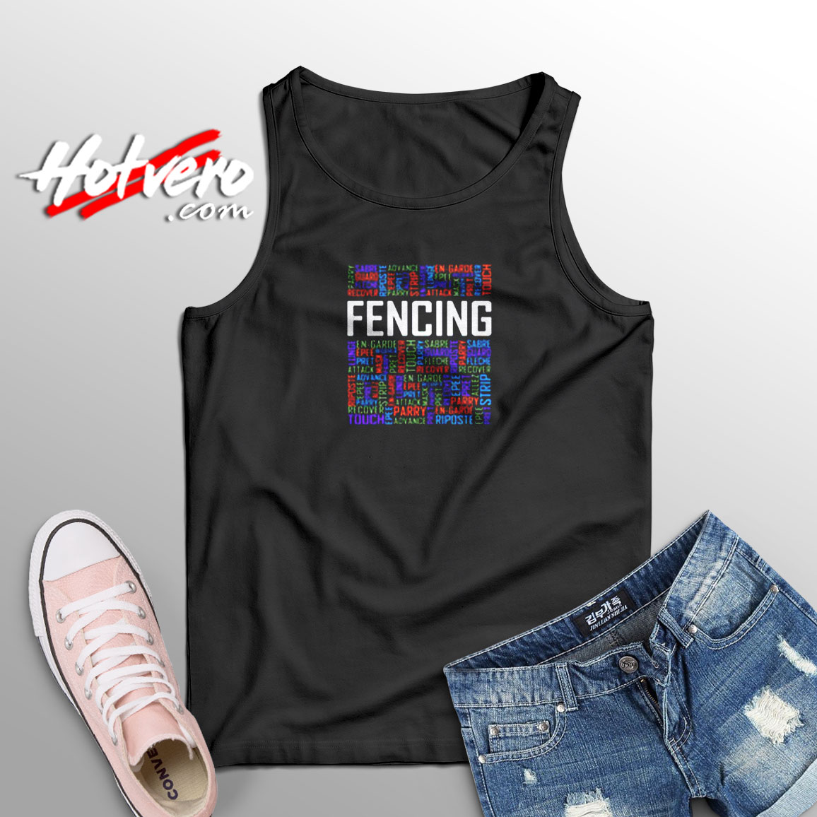 Fencing Lover Aesthetic Sleeveless Shirt