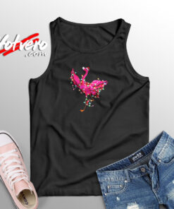 Flamingo Light Santa Aesthetic Sleeveless Shirt
