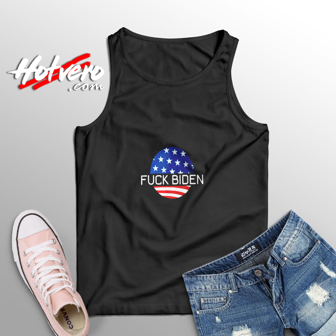 Fuck Biden Anti Joe Biden Aesthetic Sleeveless Shirt