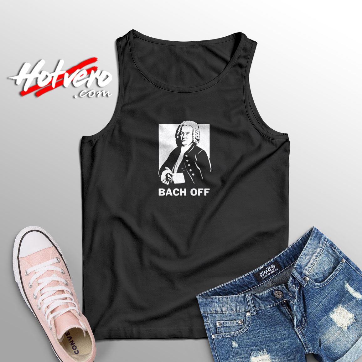 Funny Johann Sebastian Bach Pun Aesthetic Sleeveless Shirt