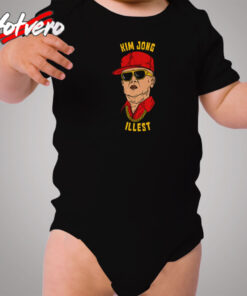 Funny Kim Jong Il North Korea Cozy Baby Onesies