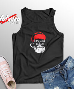 Funny Pawpaw Claus Christmas Grandpa Aesthetic Sleeveless Shirt