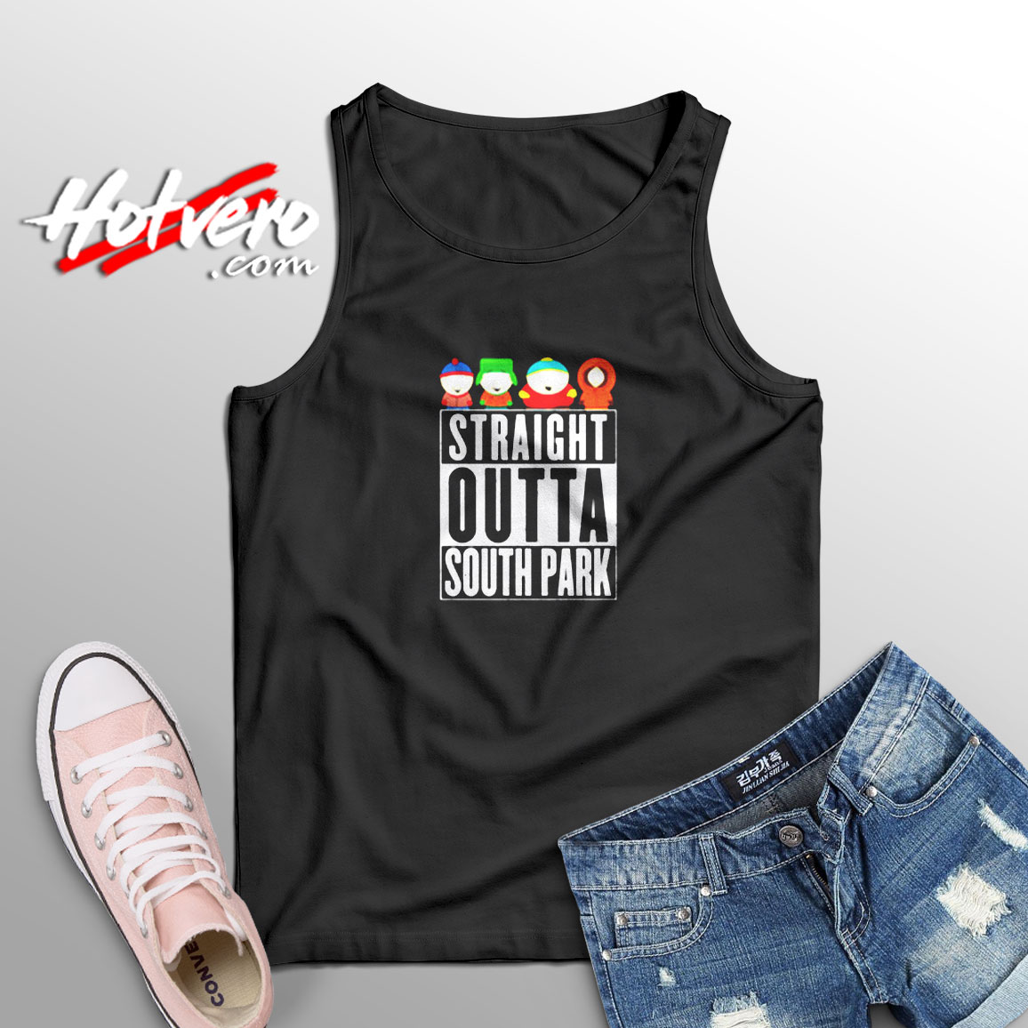 Funny Straight Outta South Park Tv Series Aesthetic Sleeveless Shirt