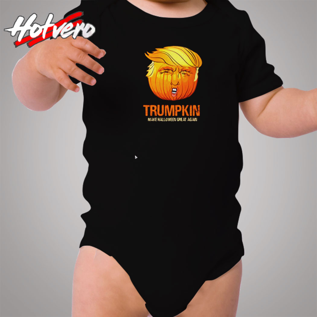 Funny Trump Halloween Trumpkin Cozy Baby Onesies