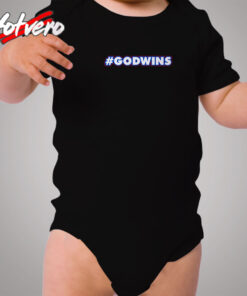 God Wins Cozy Baby Onesies
