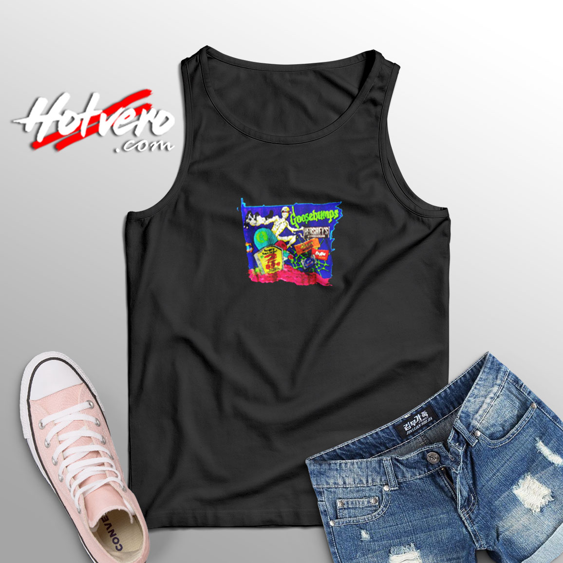 Goosebumps Skateboard Skeleton Aesthetic Sleeveless Shirt