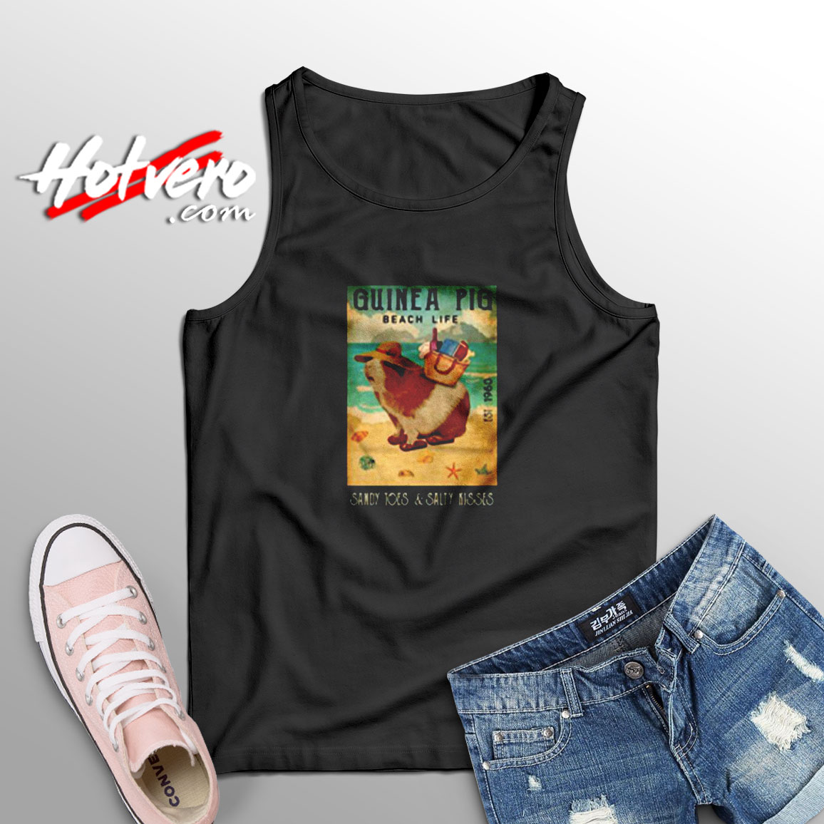 Guinea Pig Beach Life Aesthetic Sleeveless Shirt