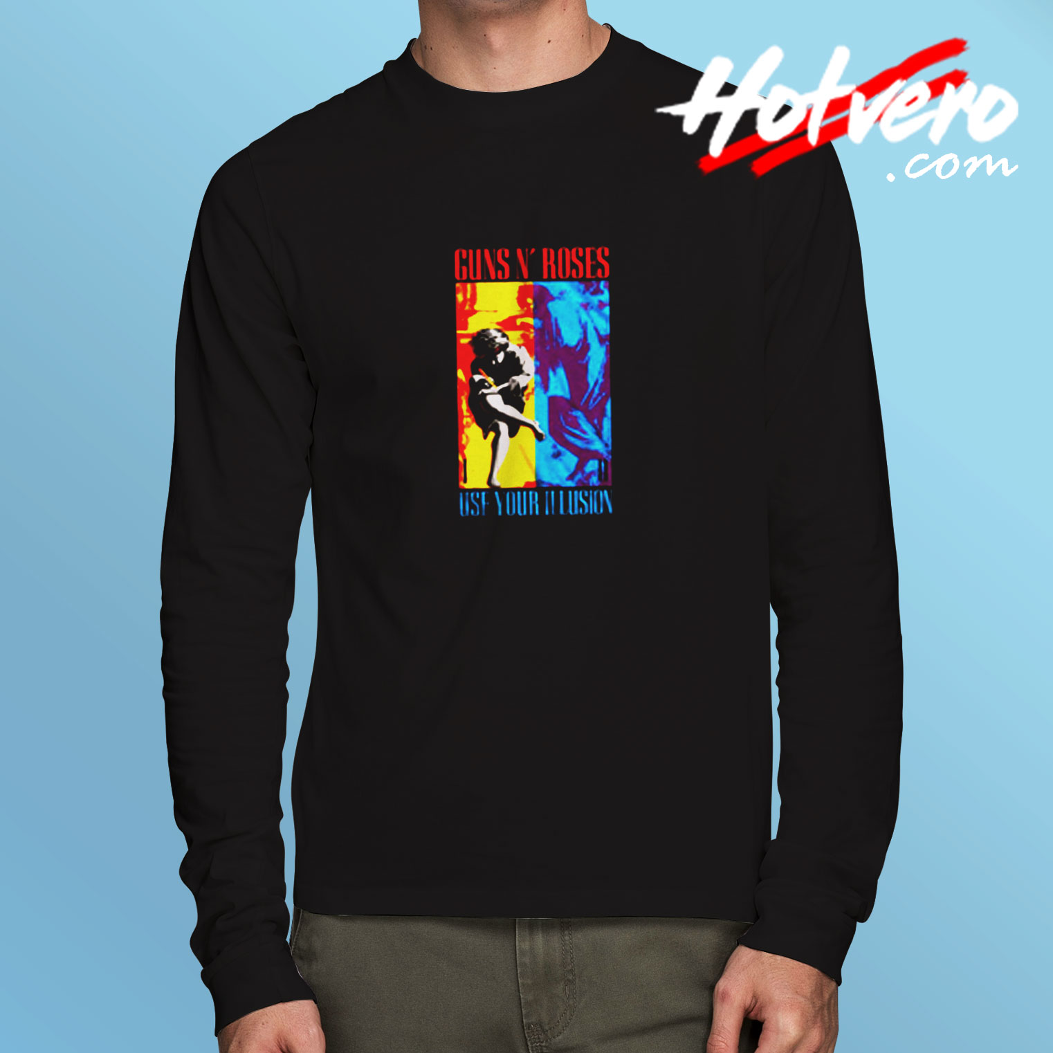 Guns N Roses Use Your Illusion Album Art Long Sleeve T shirt