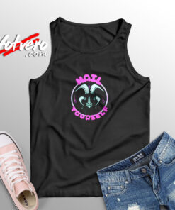 Hail Yourself Cute Pink And Blue Goat Baphomet Aesthetic Sleeveless Shirt