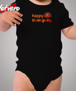 Happy Thanksgiving Cozy Baby Onesies