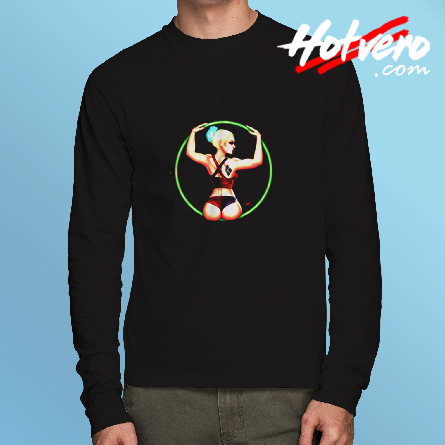 Harley Quinn Aerial Dancer Long Sleeve T shirt