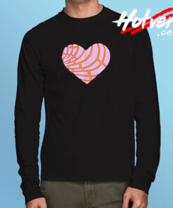 Heart Pan Dulce Mexican Long Sleeve T shirt