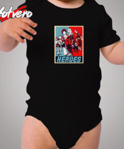 Heroes Propaganda Cozy Baby Onesies