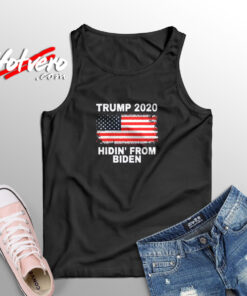 Hidin From Biden Trump 2020 Aesthetic Sleeveless Shirt