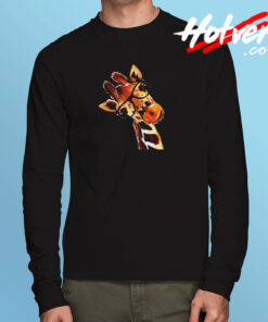 Hipster Good Time Giraffe Long Sleeve T shirt