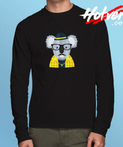 Hipster Koala Bear Long Sleeve T shirt