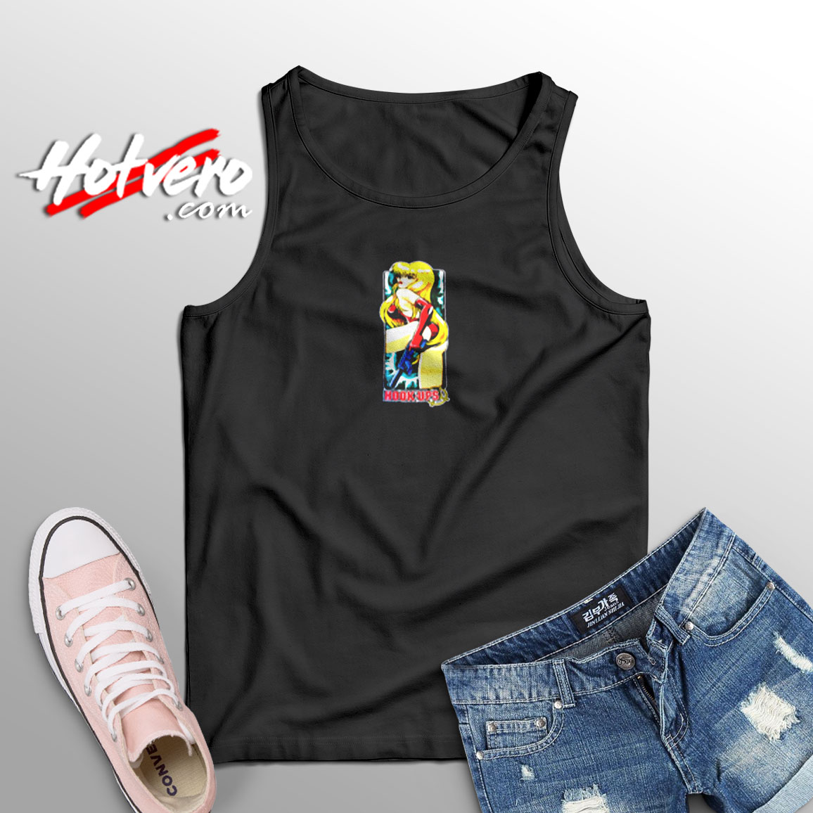 Hookups Gun Anime Aesthetic Sleeveless Shirt