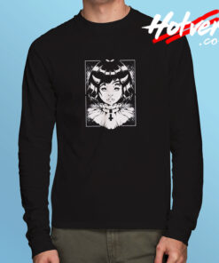 Horned Devil Girl Satanic Long Sleeve T shirt