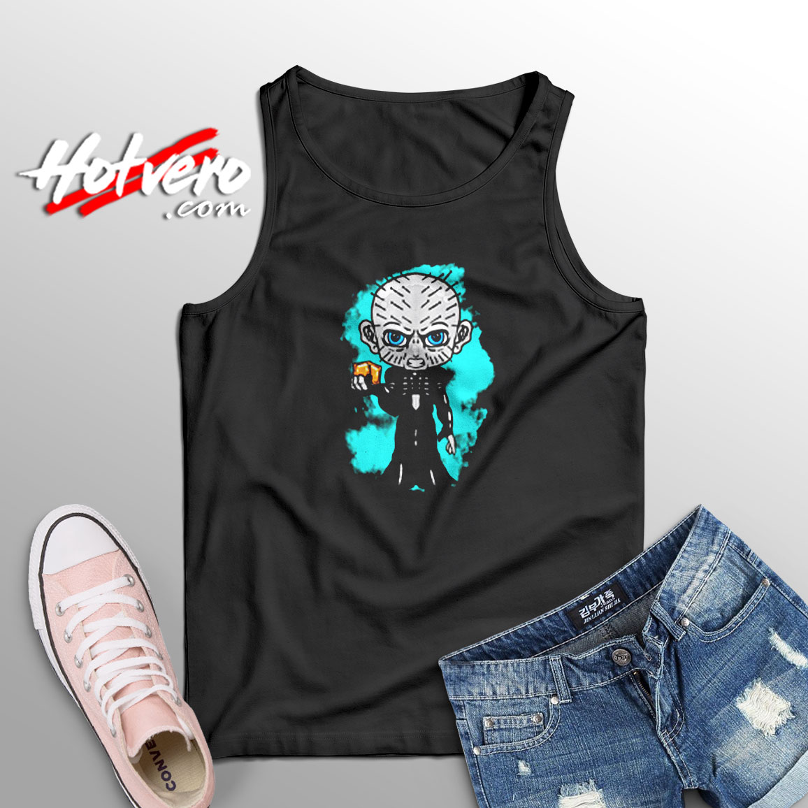 Horror Boy Cartoon Funny Aesthetic Sleeveless Shirt