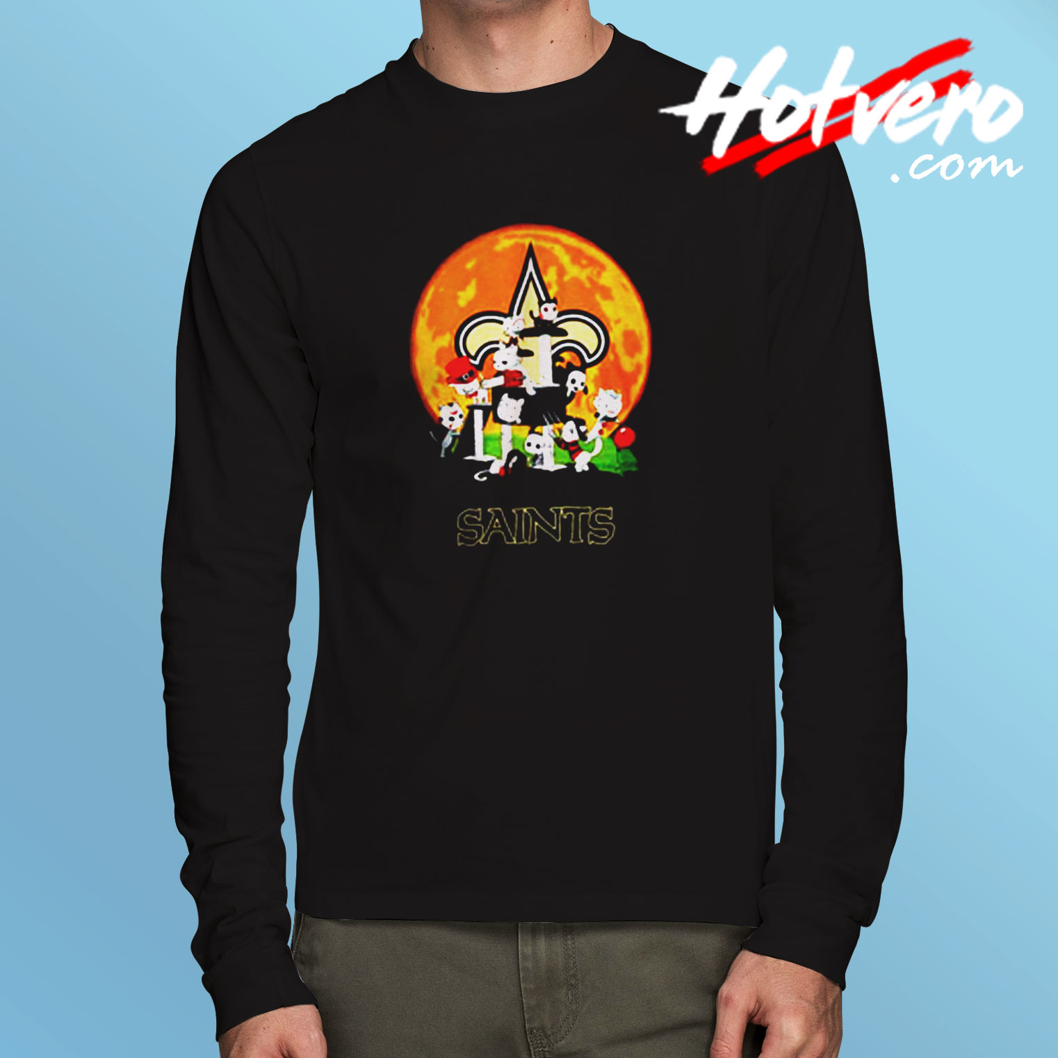 Horror Characters Chibi Saints Long Sleeve T shirt