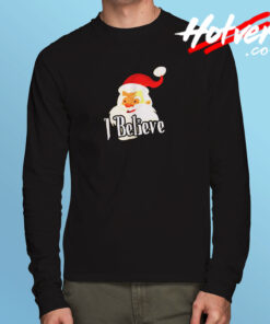 I Believe Santa Christmas Long Sleeve T shirt