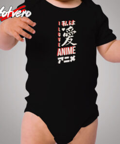 I Love Anime Cozy Baby Onesies