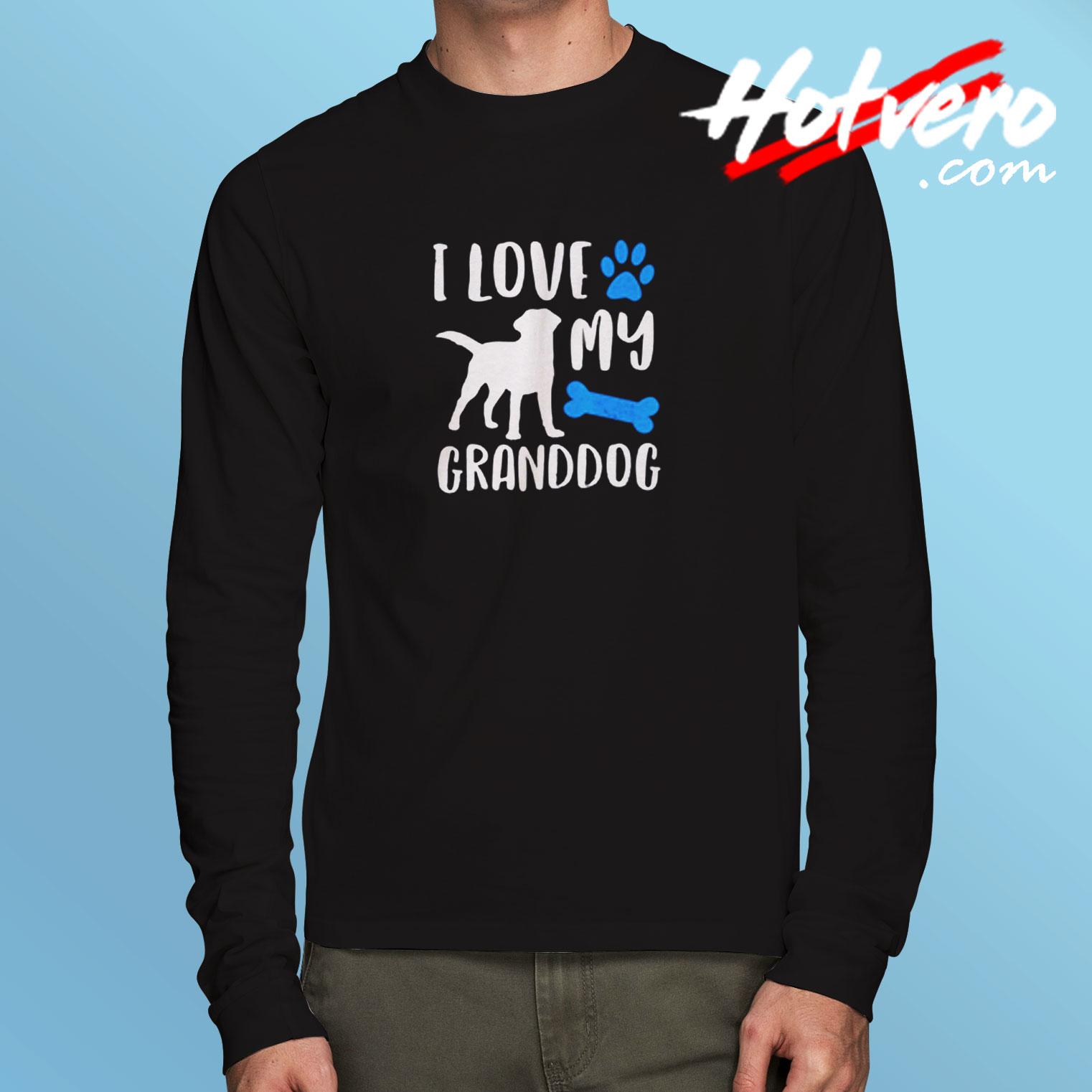 I Love My Granddog Long Sleeve T shirt
