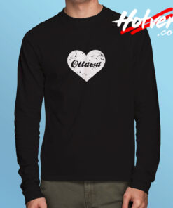 I Love Ottawa Long Sleeve T shirt