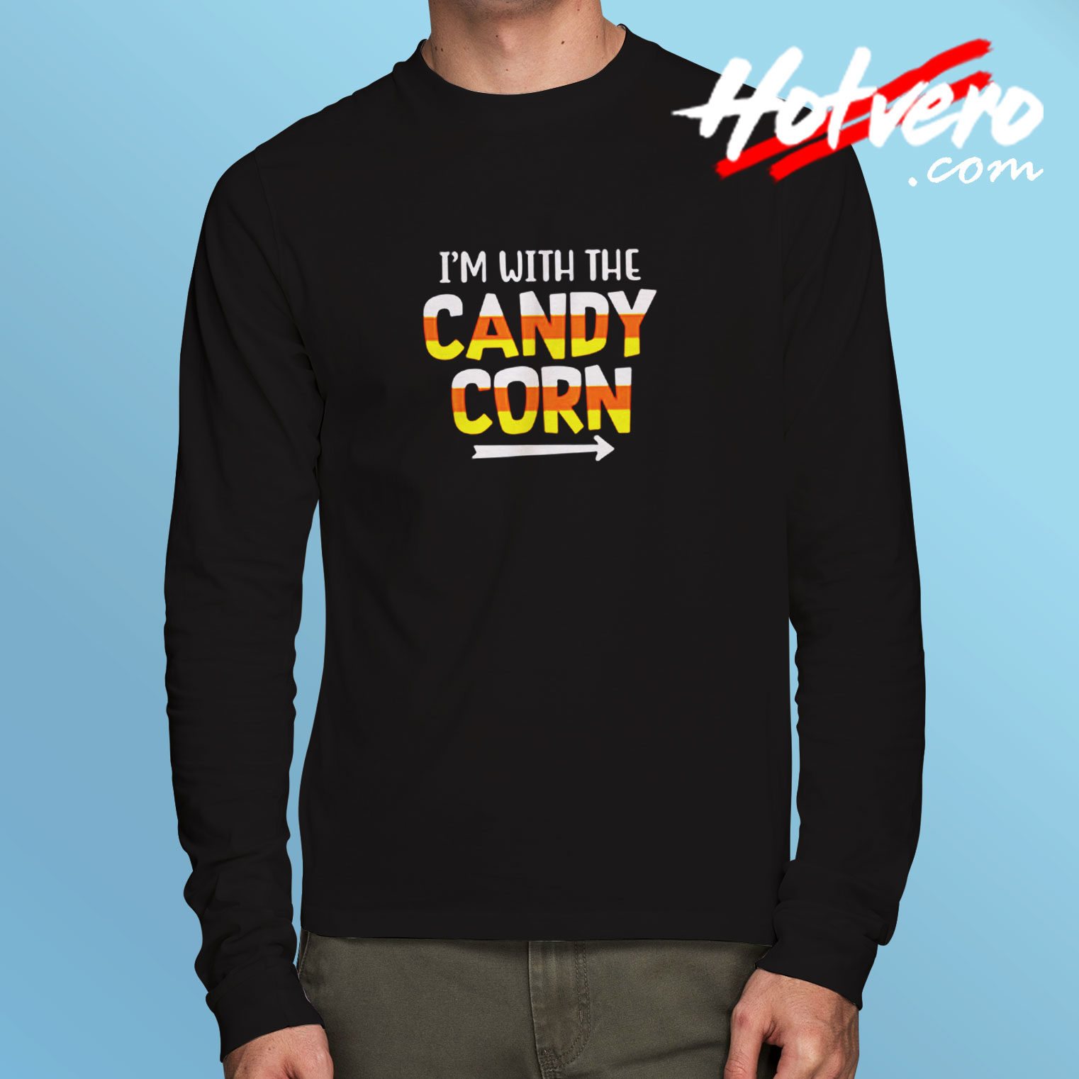 I’m With Candy Corn Long Sleeve T shirt