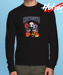 Jack Skellington Dallas Cowboys Funny Long Sleeve T shirt