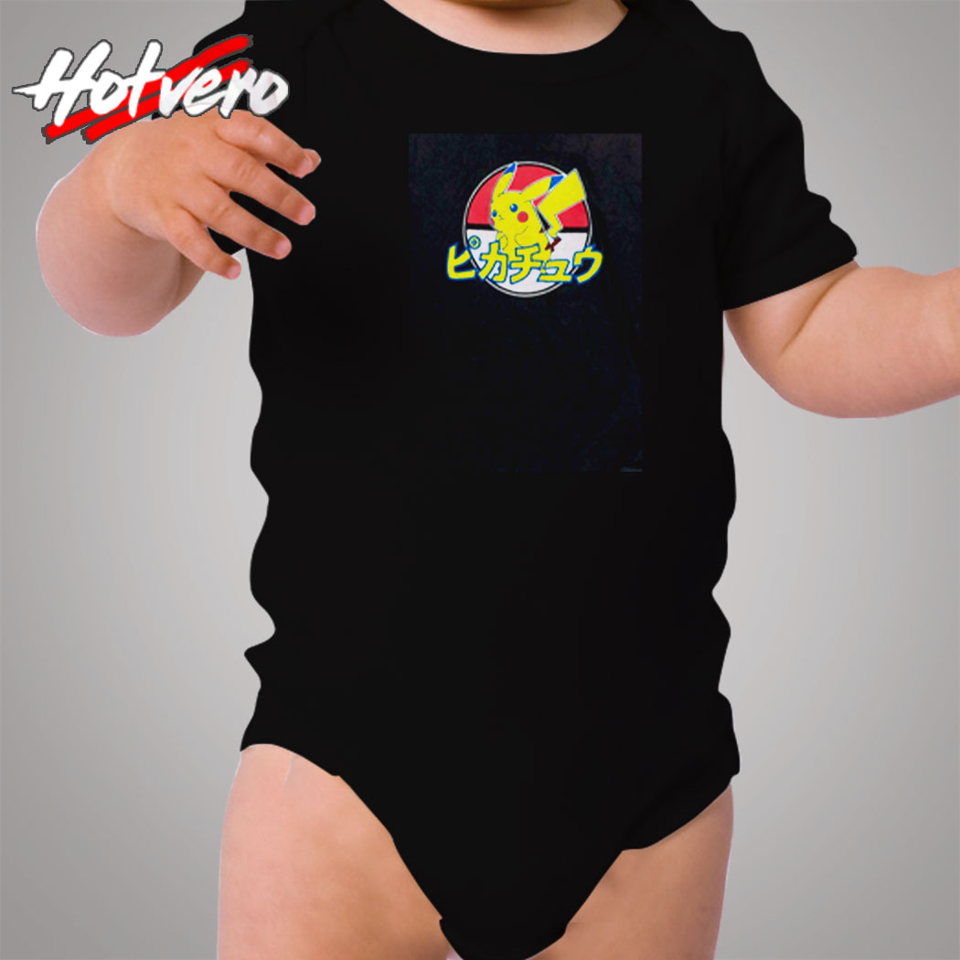 Japanese Pokemon Pikachu Distressed Funny Cozy Baby Onesies