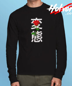 Japanese 'hentai' Rose Long Sleeve T shirt